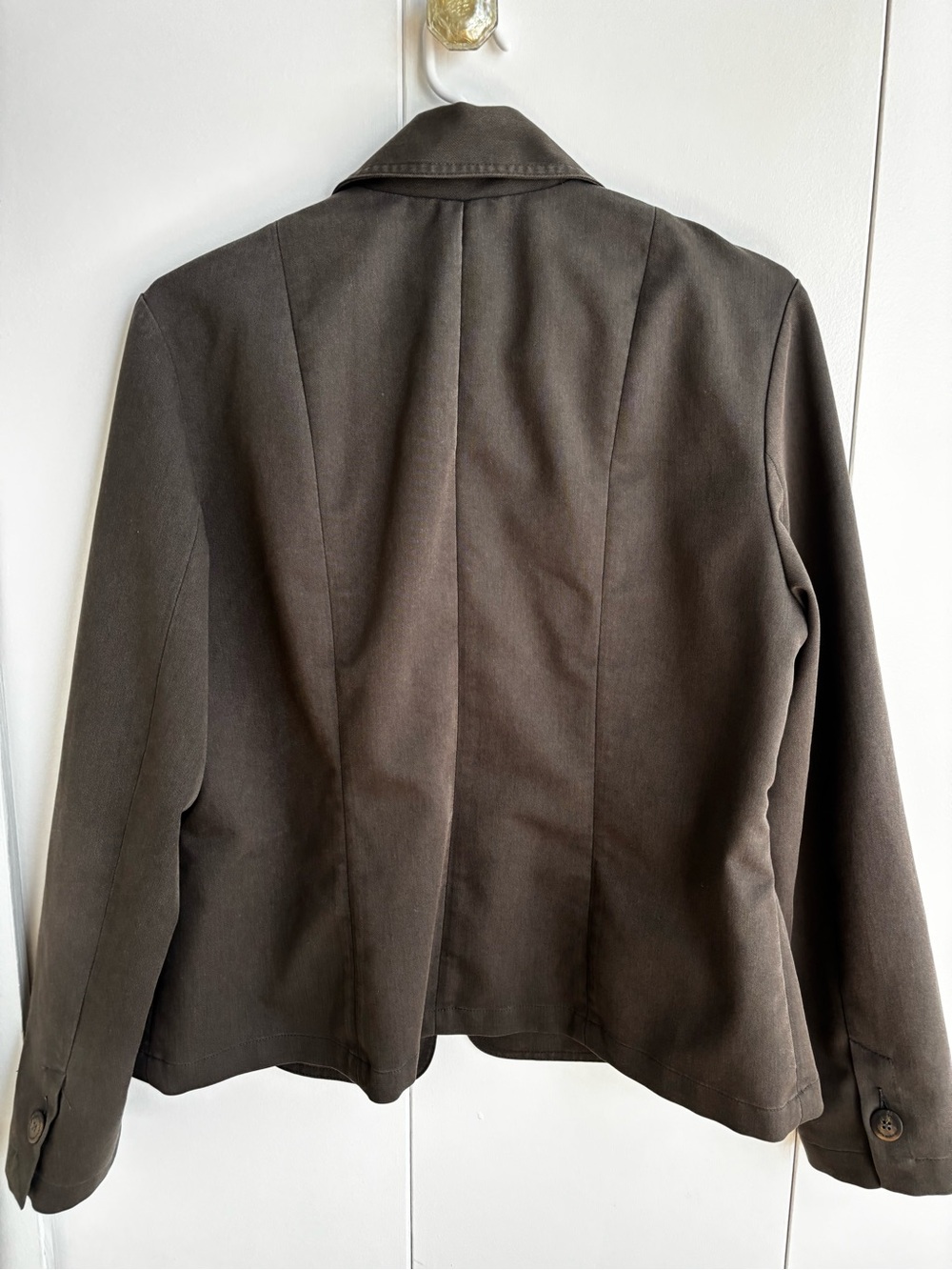 Tilley Olive Tailored Button-Front Blazer Jacket - Picture 2 of 12